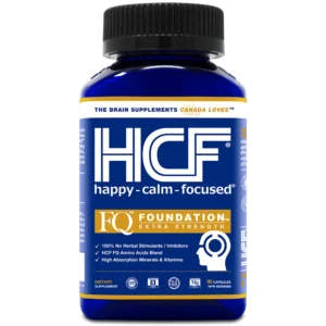 HCF Happy, Calm & Focused - Brain Focus, Attention, Concentration & Mood Supplement (90 Count) - FQ Foundation Amino Acids, Vitamins & Minerals - 100% No Herbal Stimulants - Non-GMO Project Verified