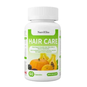 Nutri Elite Hair Care | Help support healthy hair, skin, nails & mucous membranes | 60 Capsules, made in Canada.